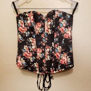 Adorable Vintage Floral Corset